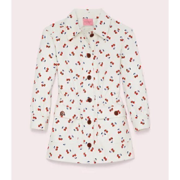Kate Spade Cherry Toss Jacket Size XXS NWT - Picture 1 of 13